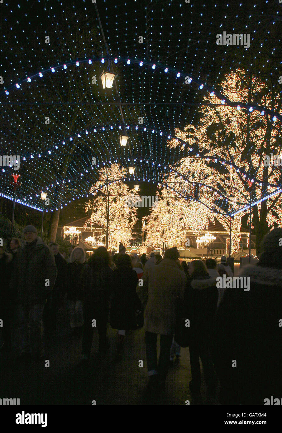 Christmas market at Liseberg Stock Photo