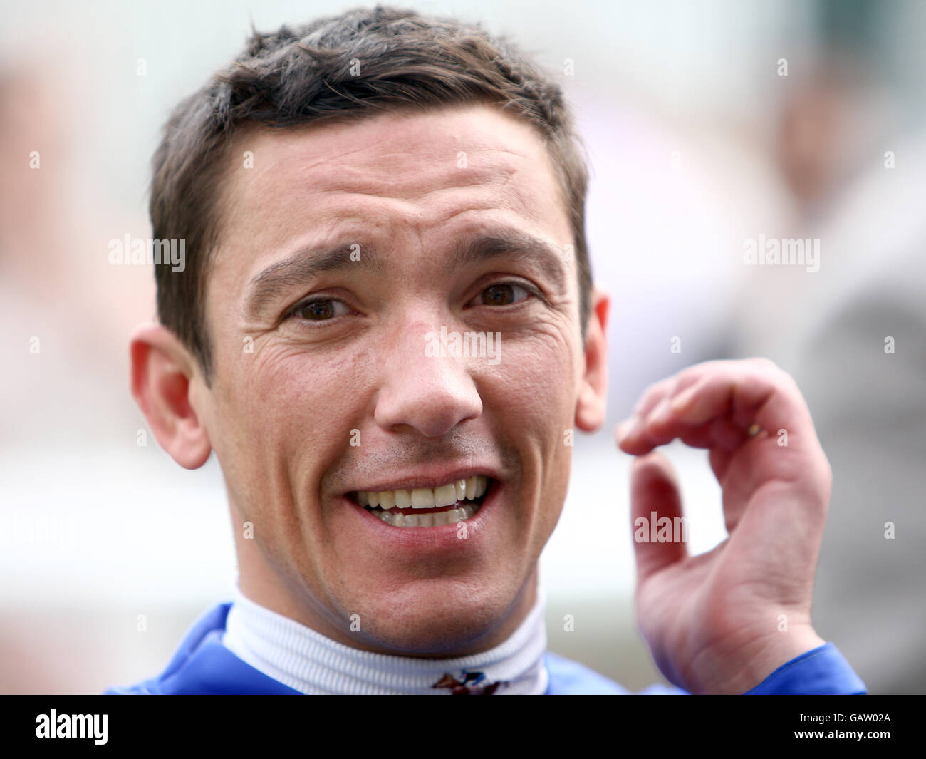 Horse Racing - The 2008 Derby Festival - Ladies Day - Epsom Downs Racecourse. Frankie Dettori at Epsom Downs Racecourse, Surrey Stock Photo