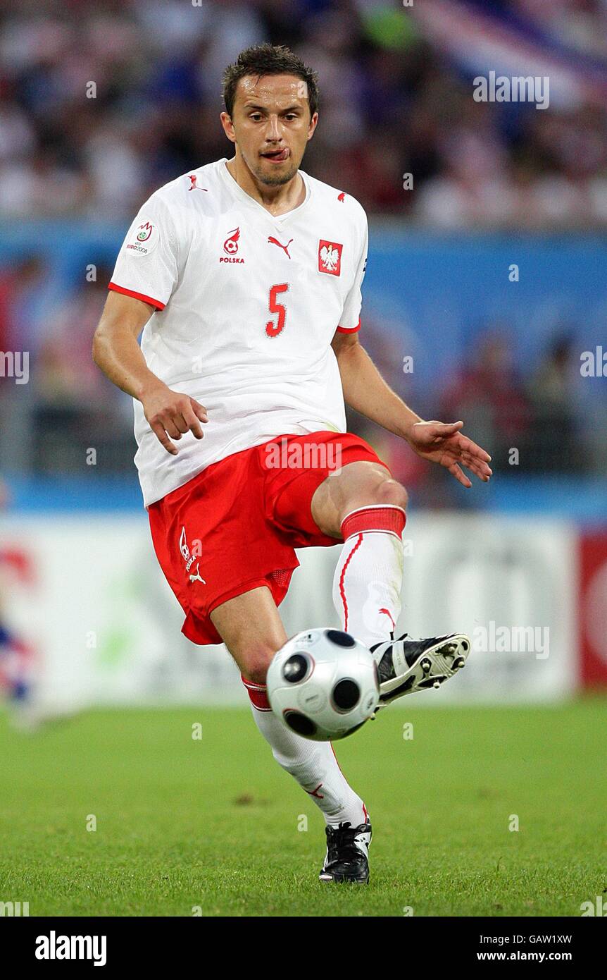 Soccer - UEFA European Championship 2008 - Group B - Poland v Croatia - Hypo-Arena. Dariusz Dudka, Poland Stock Photo