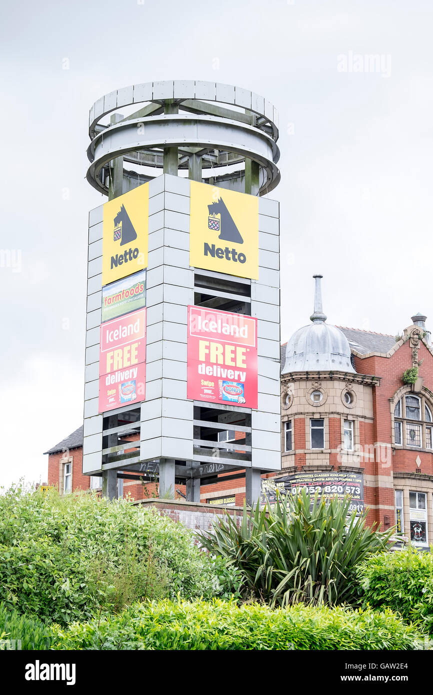 Netto Rotherham Netto supermarket in the uk, before its closure as they pull out of the ...