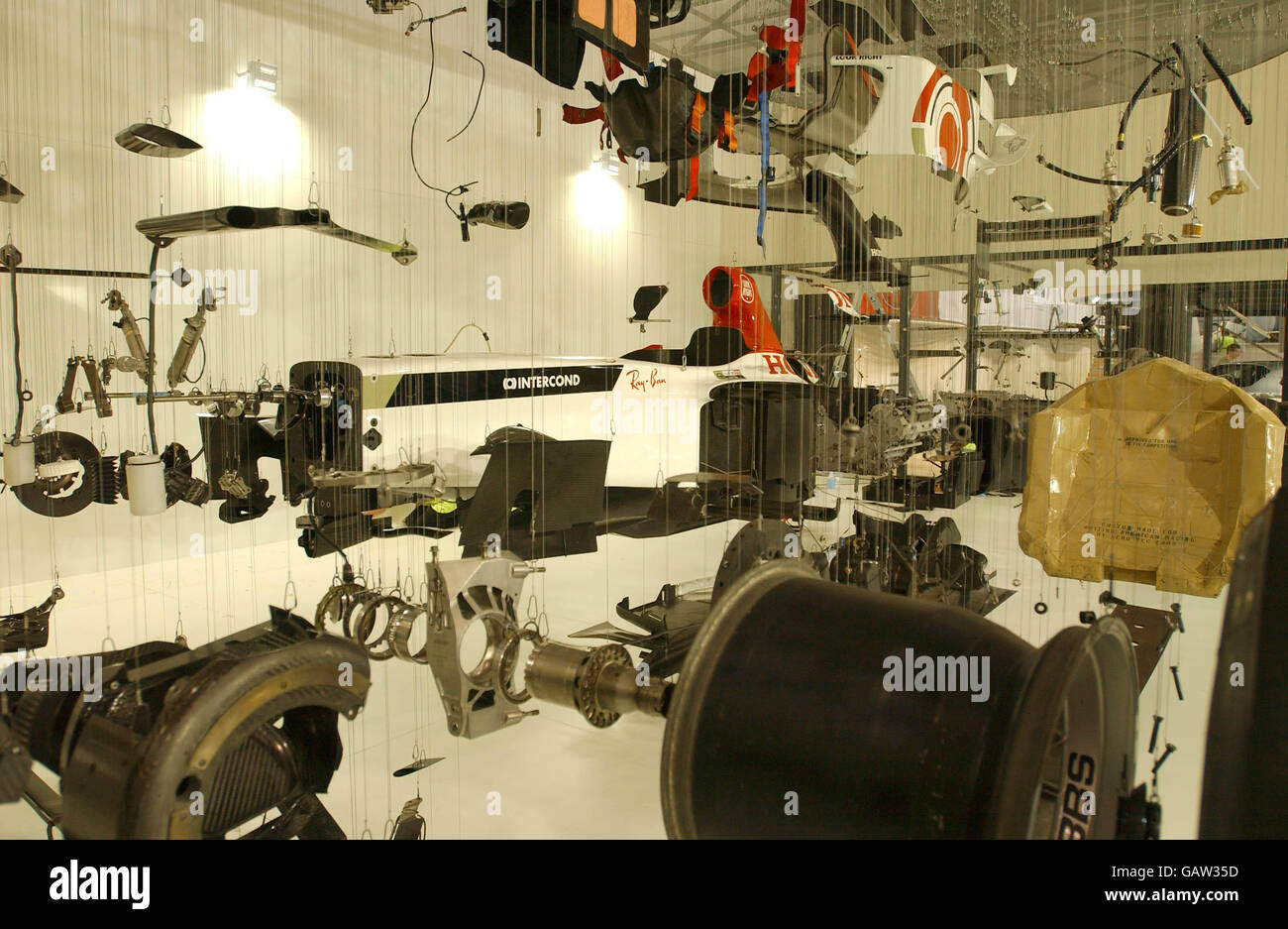 Paul Veroude's 'View Suspended' (Honda Racing Formula 1 car) Stock Photo