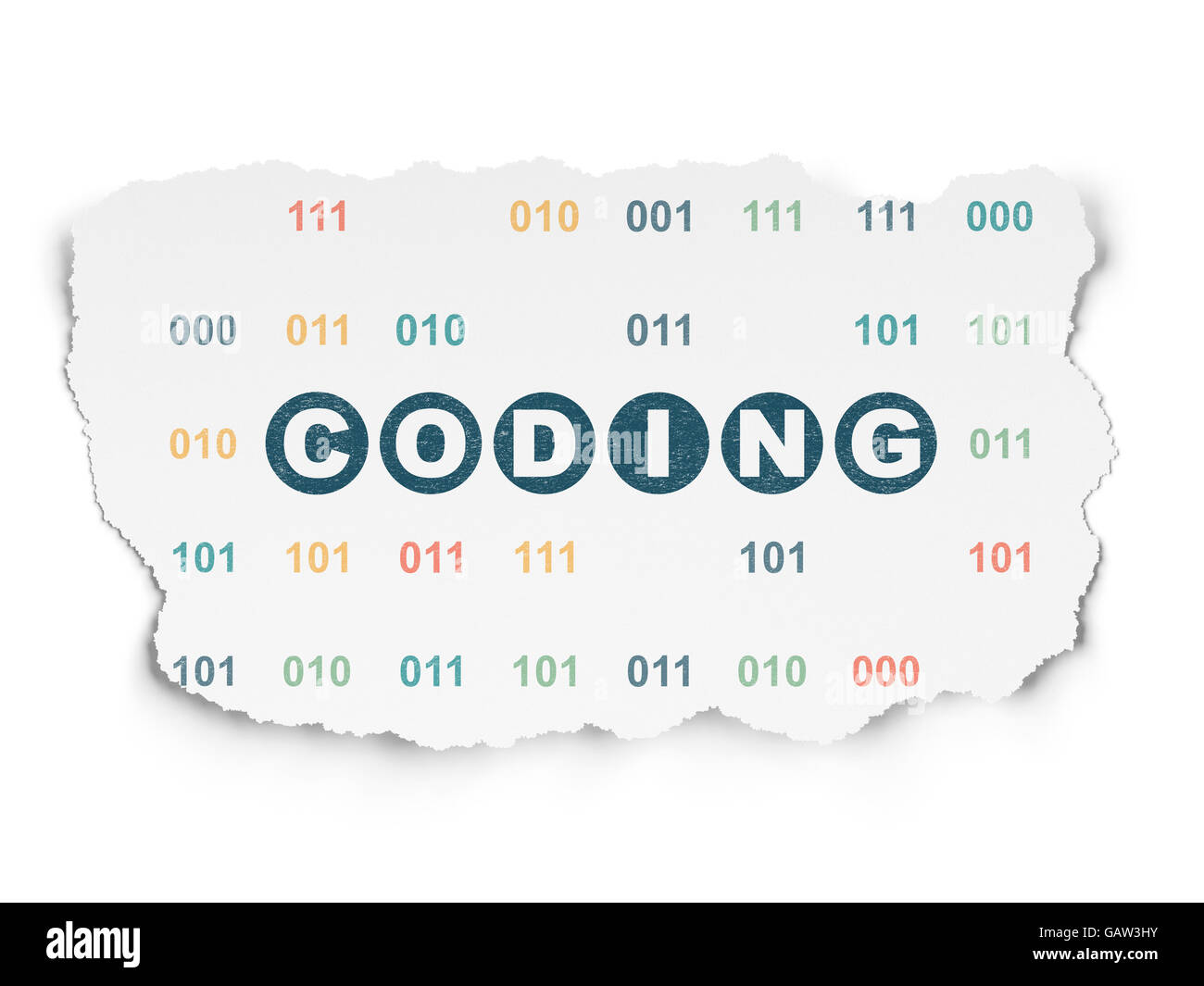 Programming concept: Coding on Torn Paper background Stock Photo - Alamy