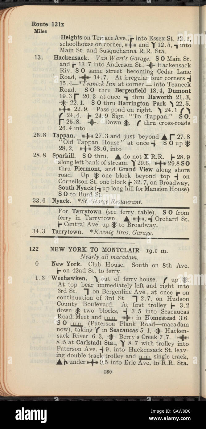 A tour book, possibly a historical guide or reference, used to document ...