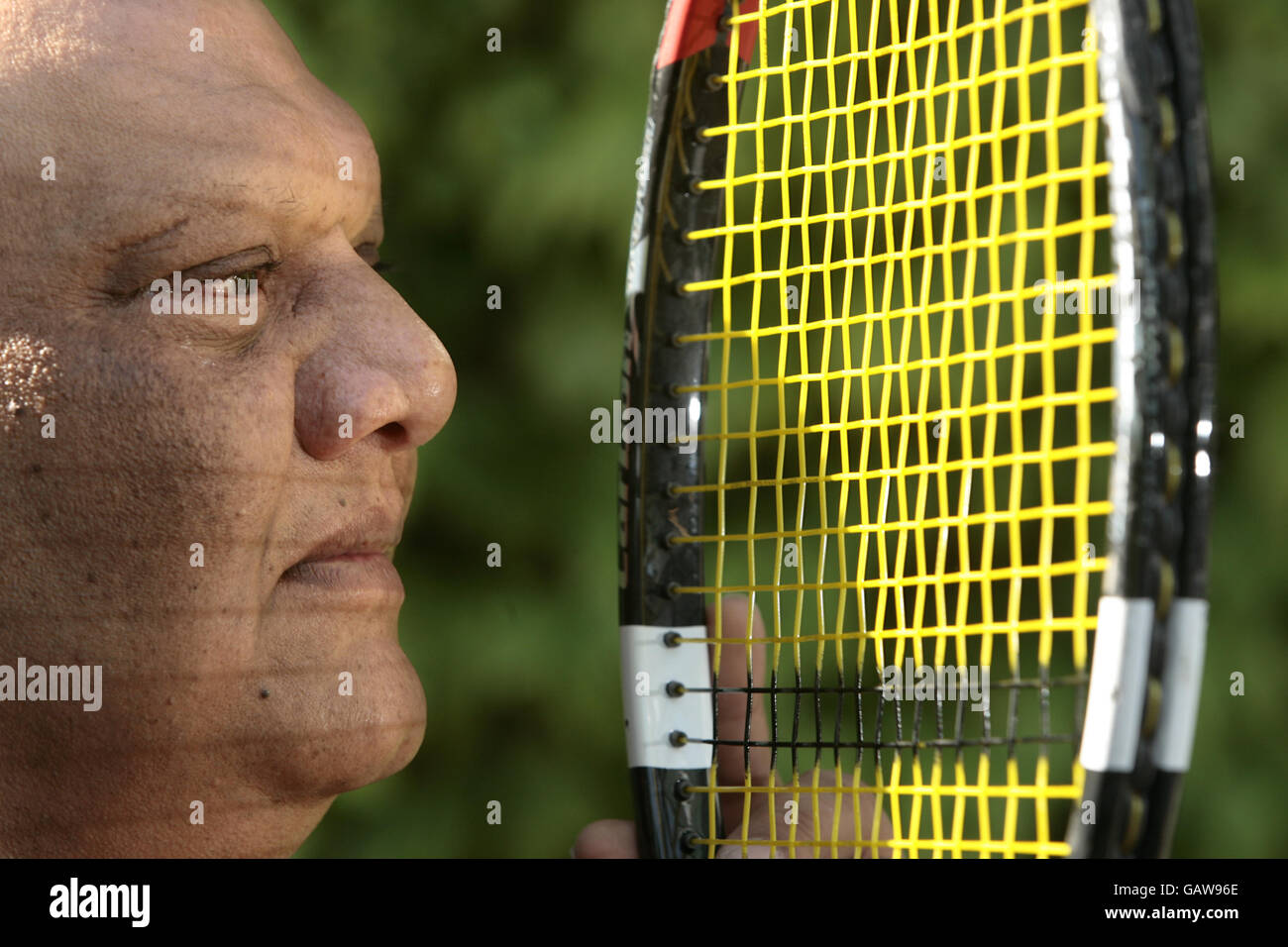 Tennis - Wimbledon 2008 Preview - Racket Stringer Dip Patel - All ...