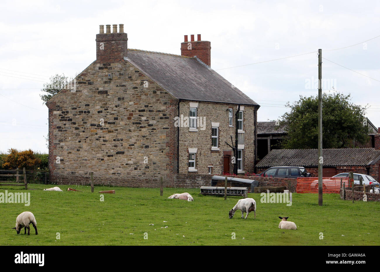 A general view of the farm in Middleham, County Durham, where