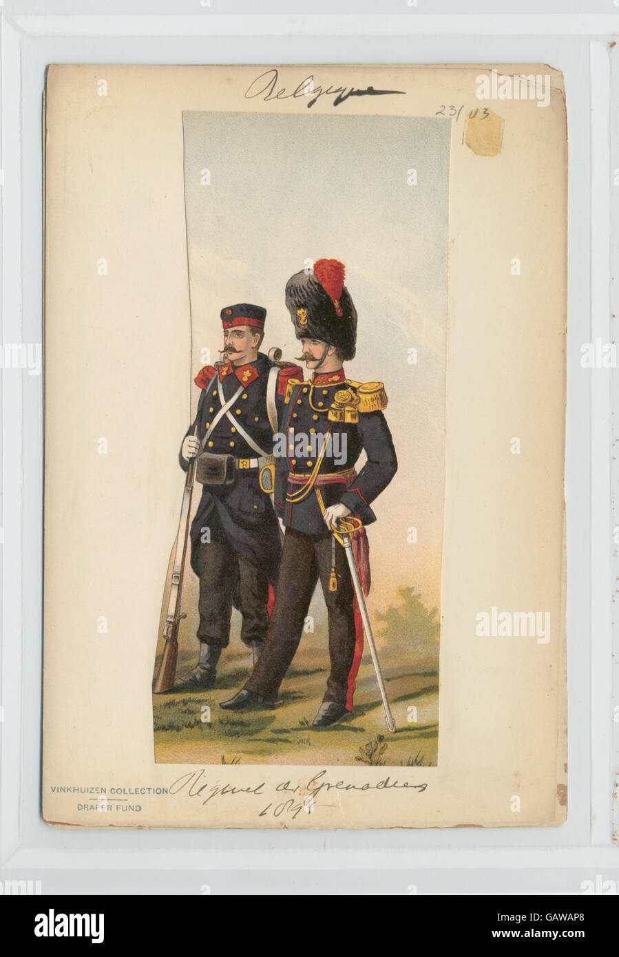 Regiment de grenadiers, 1895 ( b1489650789938 Stock Photo Alamy