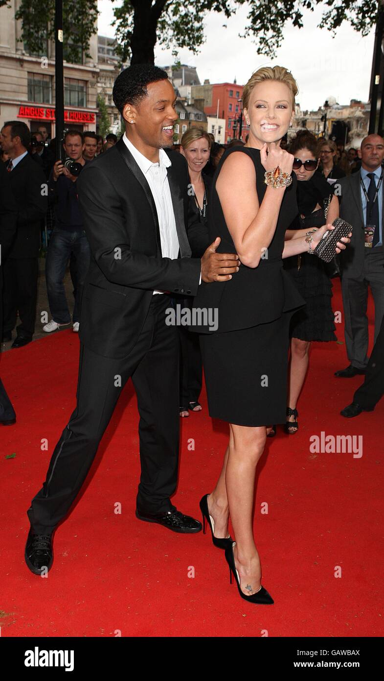 Will Smith and Charlize Theron arrive for the UK Film Premiere of