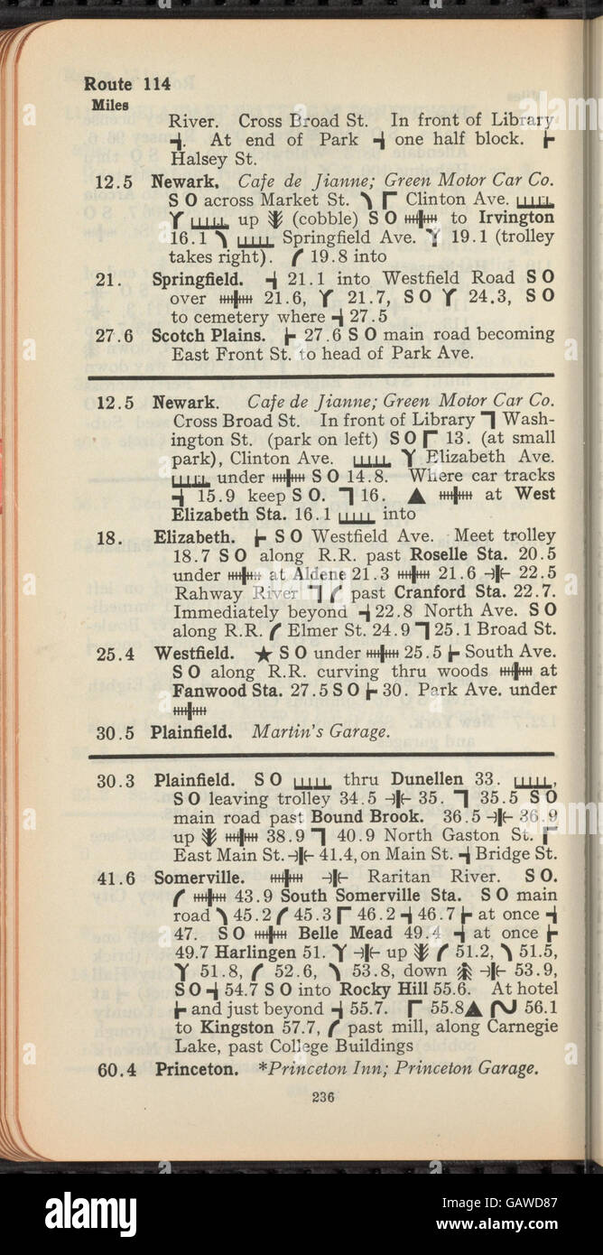 A vintage tour book from the early 20th century, likely documenting ...