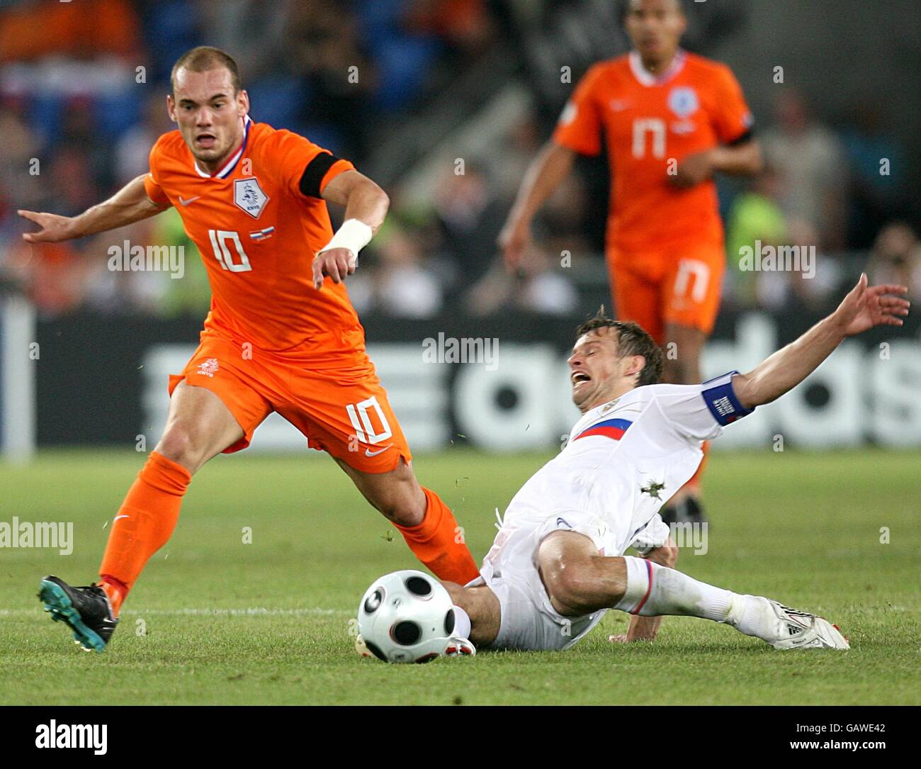 Soccer - UEFA European Championship 2008 - Quarter Final - Holland v Russia - St Jakob-Park Stock Photo