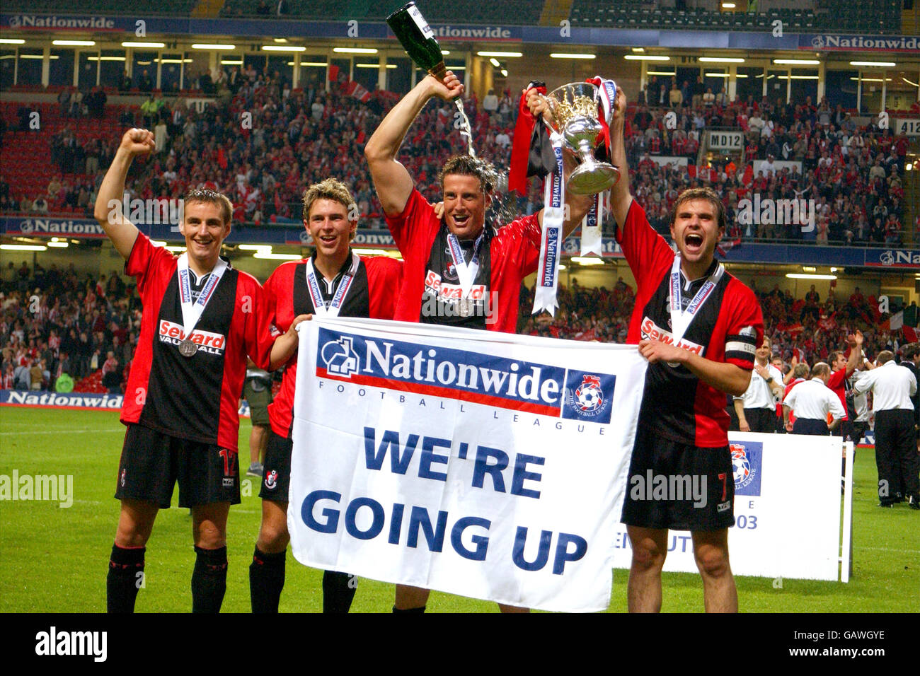 Soccer - Nationwide League Division Three - Play Off Final - AFC Bournemouth v Lincoln City Stock Photo