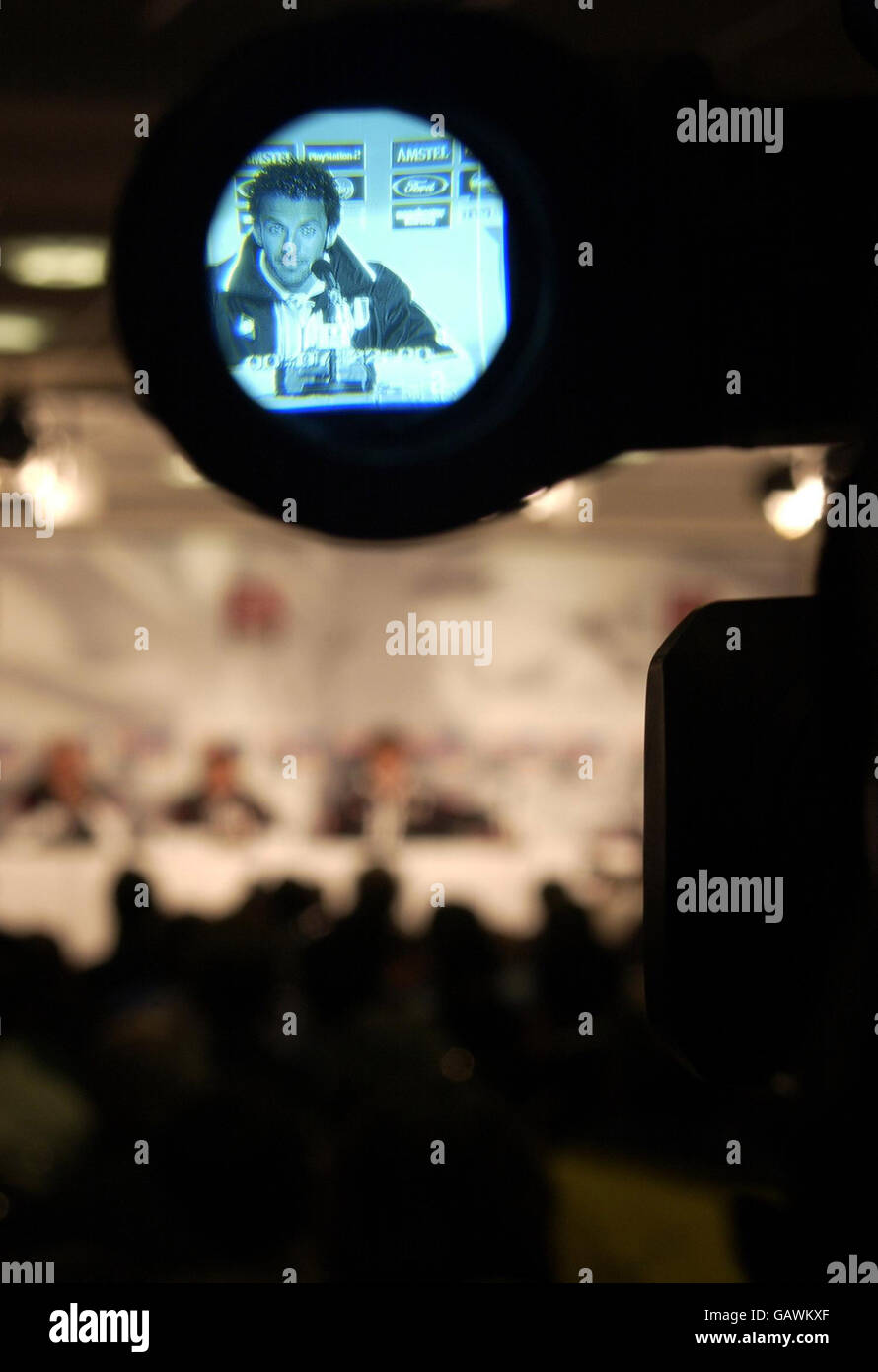 Alessandro Del Pierro of Juventus seen through a TV camera during the press  conference for the UEFA Champions League Final between Juventus and AC  Milan Stock Photo - Alamy