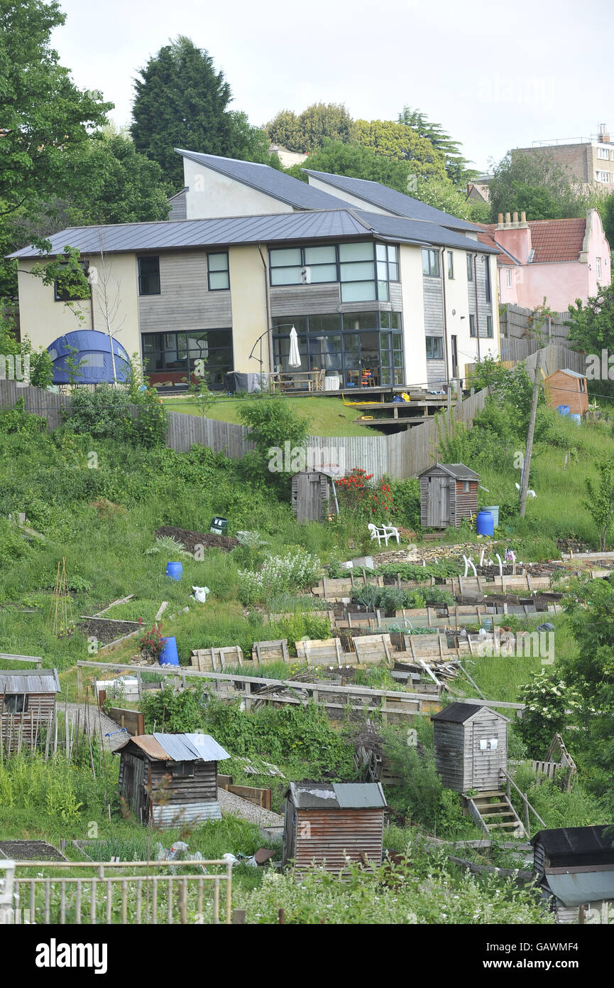 Ashley Vale allotments in Bristol. Photo credit should read Ben