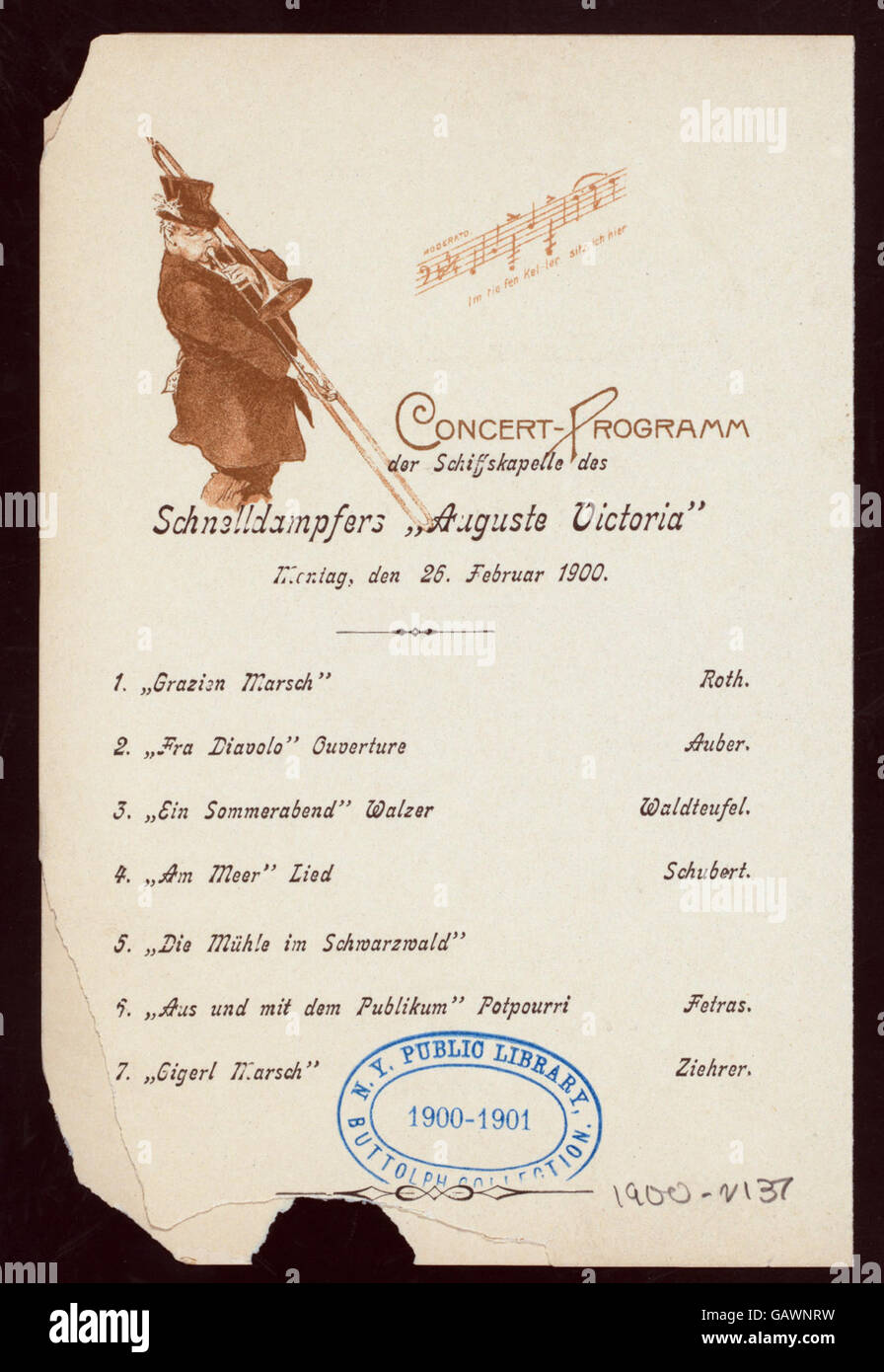 A formal dinner event organized by Hamburg-Amerika Linie aboard the SS ...