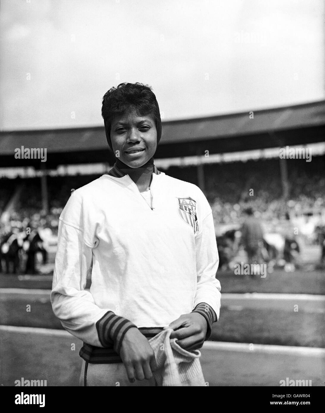 Athletics - Great Britain v USA - White City. Wilma Rudolph, USA Stock Photo