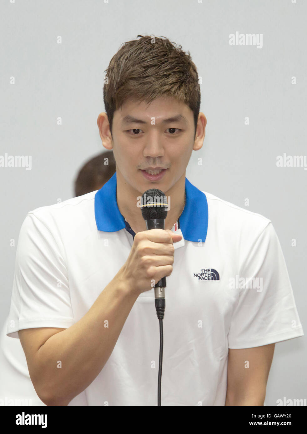 Lee Yong-dae, Jul 5, 2016 : South Korean badminton player Lee Yong-dae attends the pre-Rio Olympics media day at the National Training Center in Seoul, South Korea. Lee is one of South Korea's best prospects for a gold medal during the 2016 Rio Summer Olympic Games to be held in Rio de Janeiro, Brazil from August 5-21. © Lee Jae-Won/AFLO/Alamy Live News Stock Photo