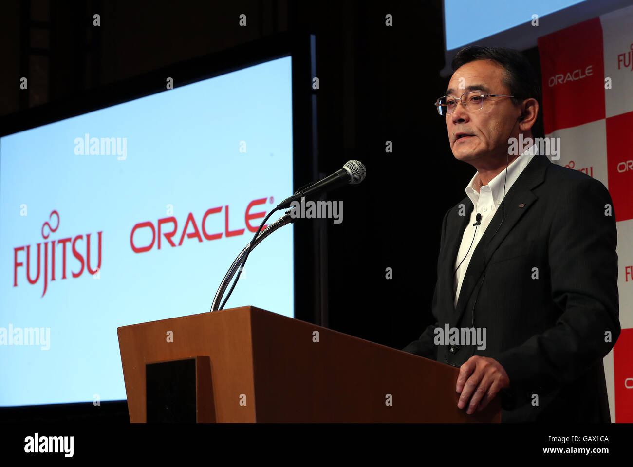 Tokyo, Japan. 6th July, 2016. Japanese computer giant Fujitsu chairman ...
