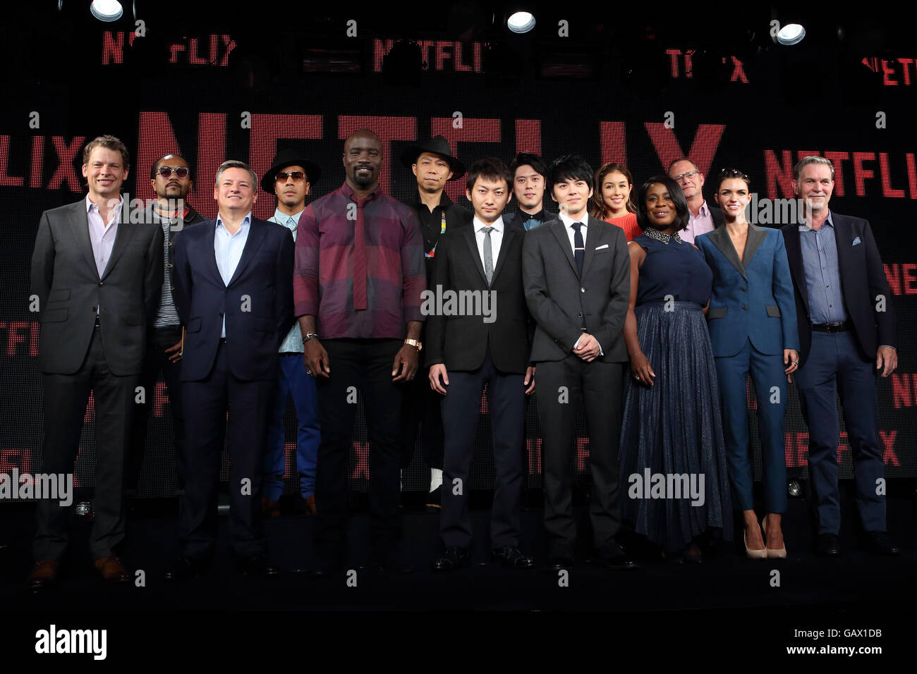 Netflix CEO Reed Hastings attends Netflix contents presentation at