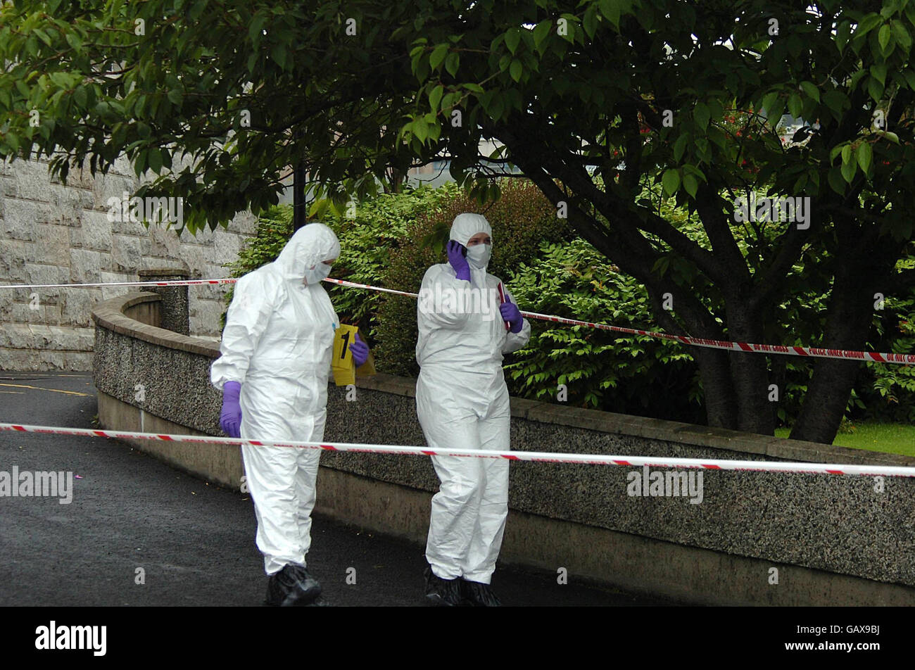 Man shoot in Londonderry Stock Photo