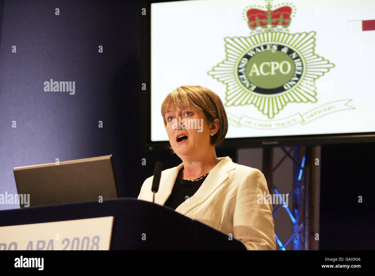Home Secretary Jacqui Smith Addressing Association Of Chief Police Home Secretary Jacqui Smith Addressing Association Of Chief Police