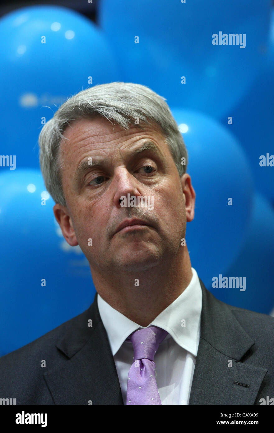 Andrew Lansley, Shadow Secretary of State for Health at Guy's Hospital, London. Stock Photo