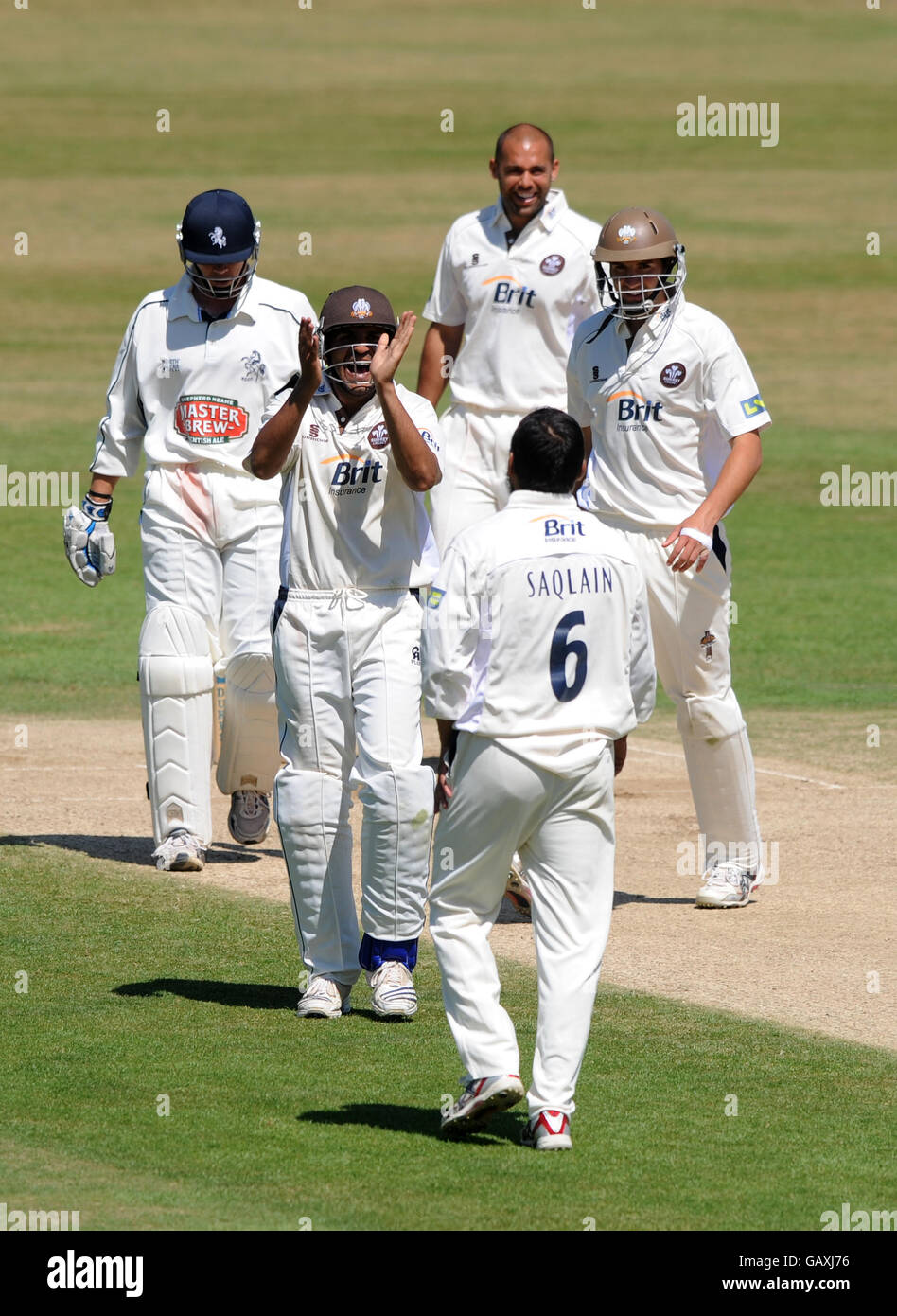 Cricket - Liverpool Victoria County Championship - Division One - Day Three - Surrey v Kent - The Brit Oval Stock Photo