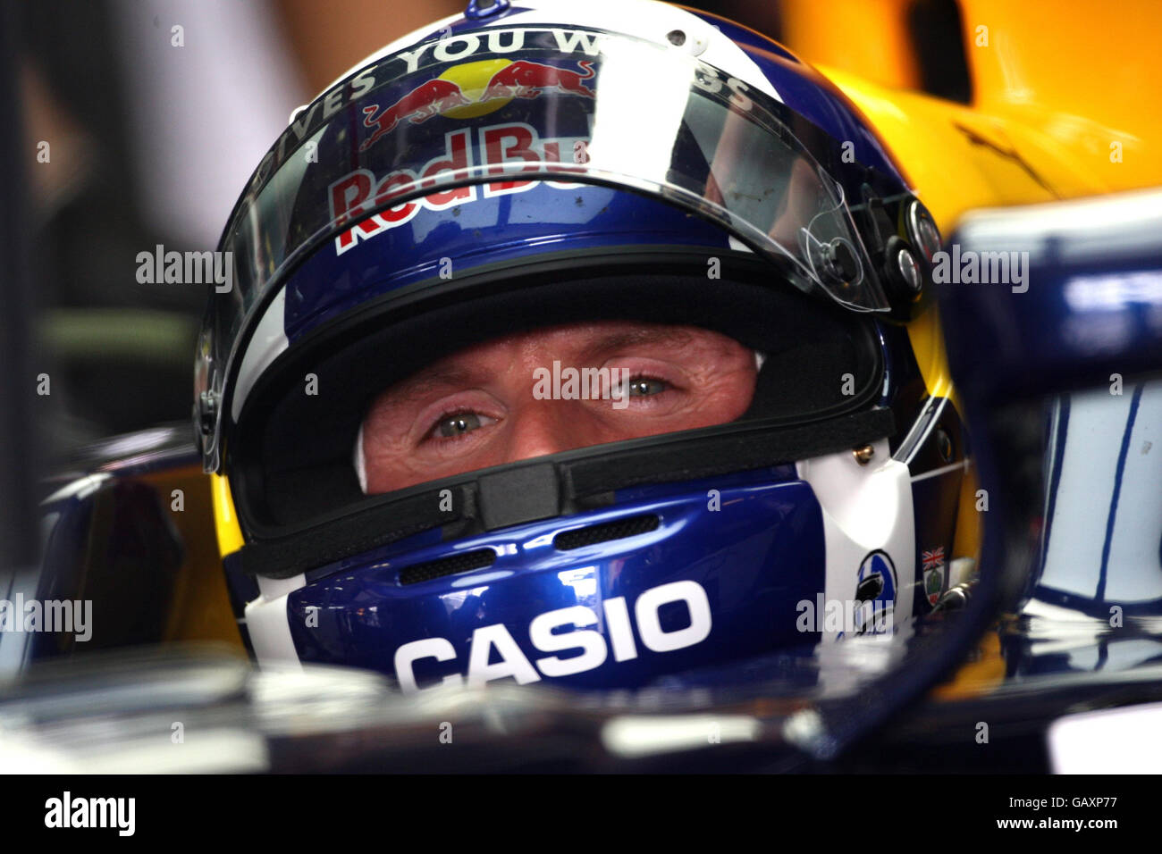 Eyes helmet head shot f1 hi-res stock photography and images
