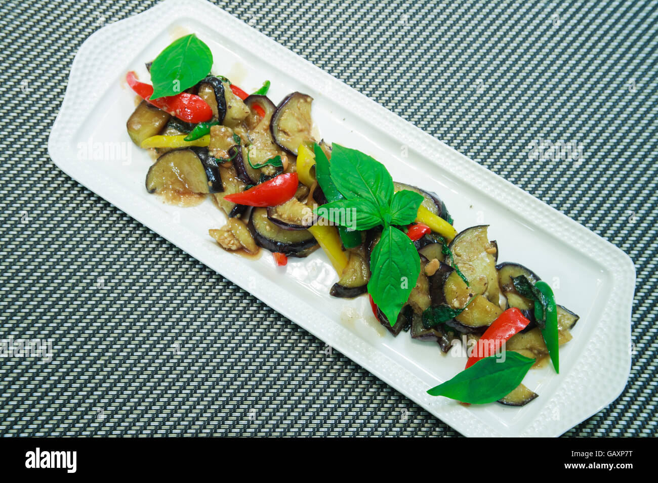 Stir fried eggplant hi-res stock photography and images - Alamy