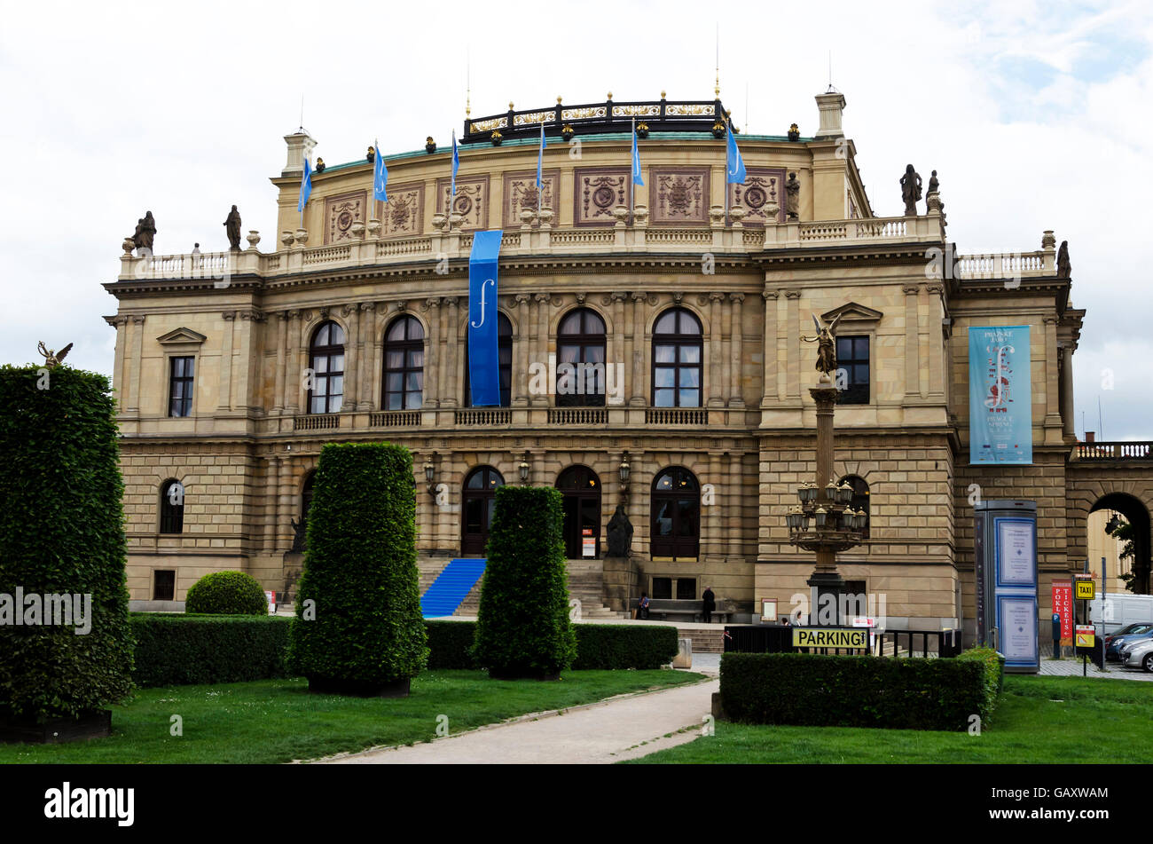 The Clementinum Concert Hall in the centre of Prague (Praha) in the Czech Republic. Stock Photo