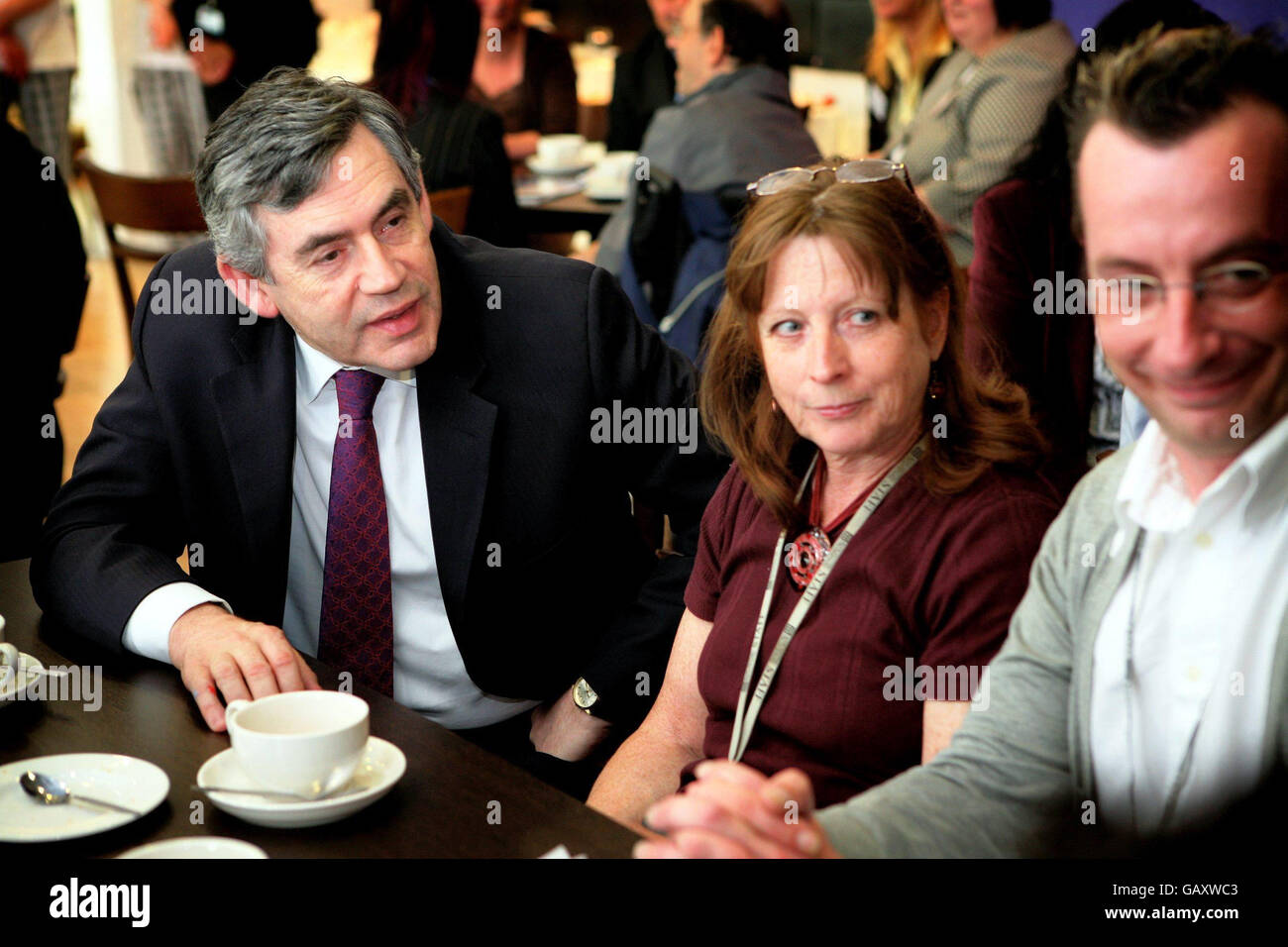 PM visits Manchester Stock Photo - Alamy