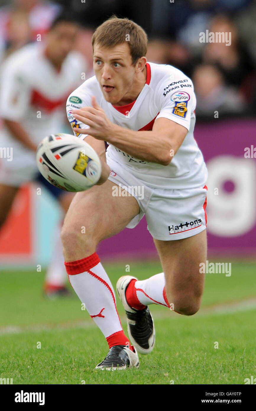 Rugby League - Engage Super League - St Helens v Huddersfield - Knowsley Road Stock Photo