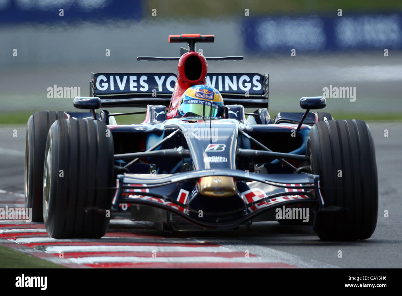Formula One Motor Racing - French Grand Prix - Qualifying - Magny Cours. Toro Rosso's Sebastien Bourdais during qualifying for the Grand Prix at Magny-Cours, Nevers, France. Stock Photo