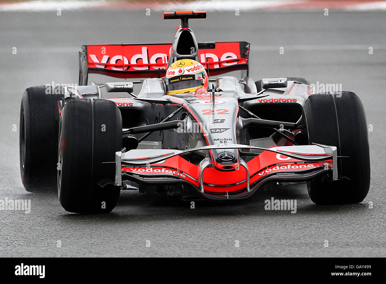 Mclaren mercedes lewis hamilton during the british grand prix hi-res ...