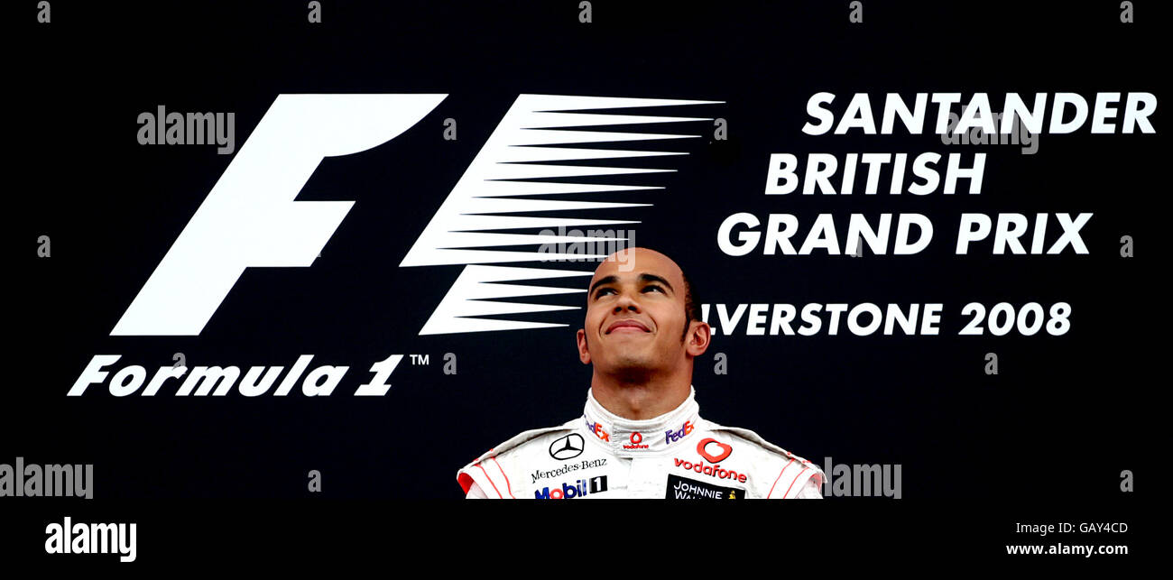 Formula One Motor Racing British Grand Prix Race Silverstone. McLaren Mercedes' Lewis
