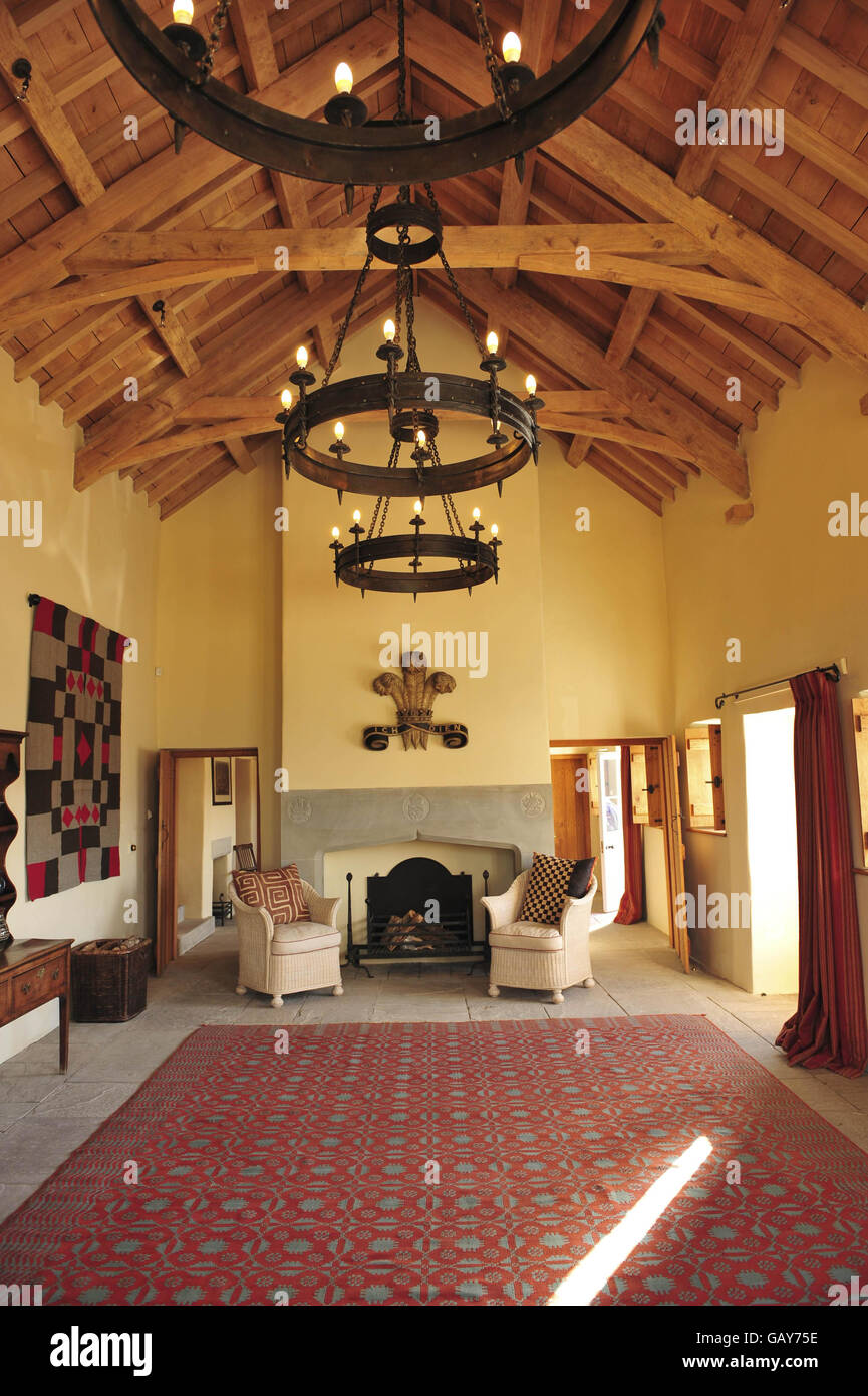 A view inside the nonprivate residence hall of the Prince of Wales and