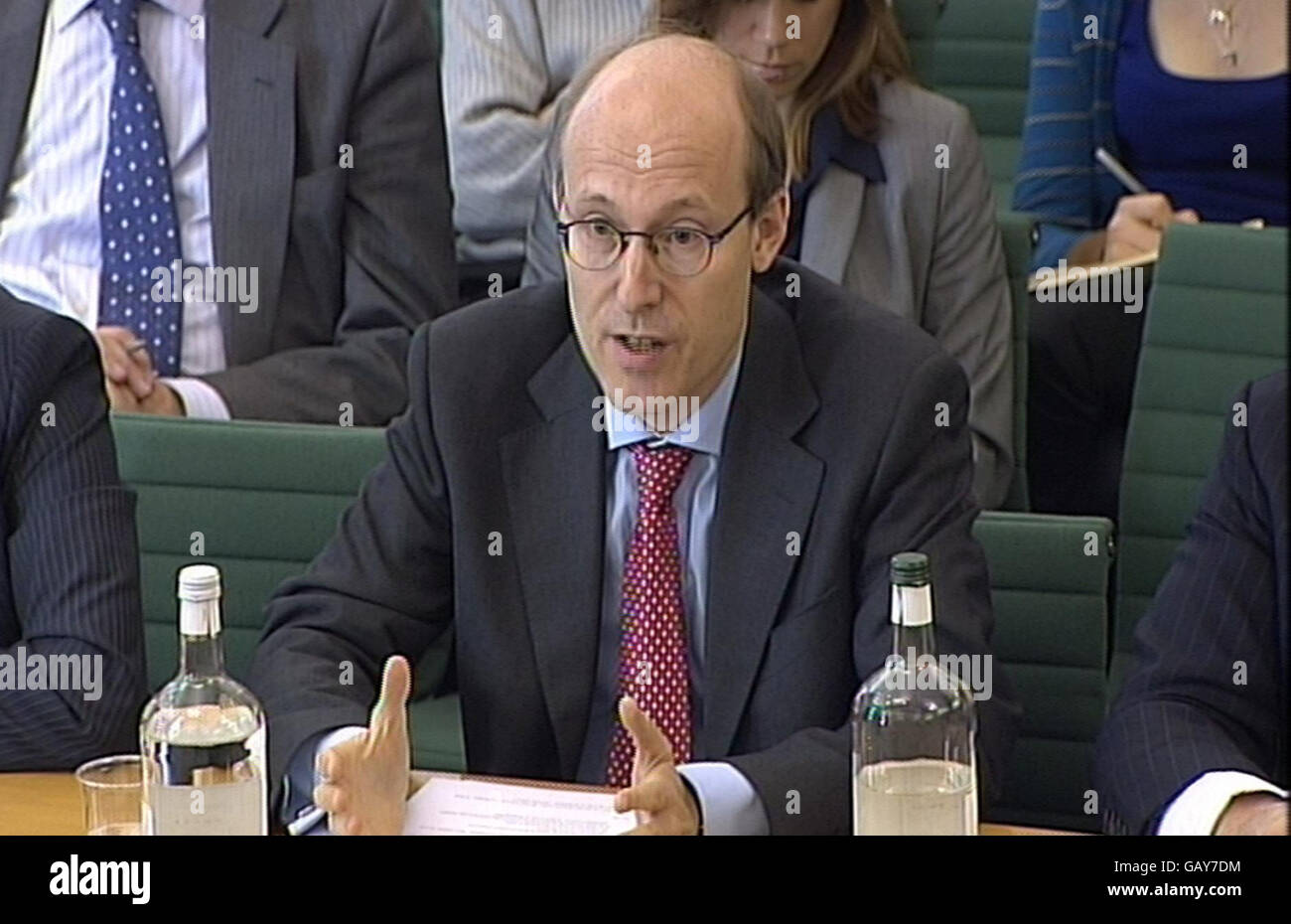 Tim Besley appearing before the Treasury Select Committee where he was giving evidence on the fight against inflation. Stock Photo