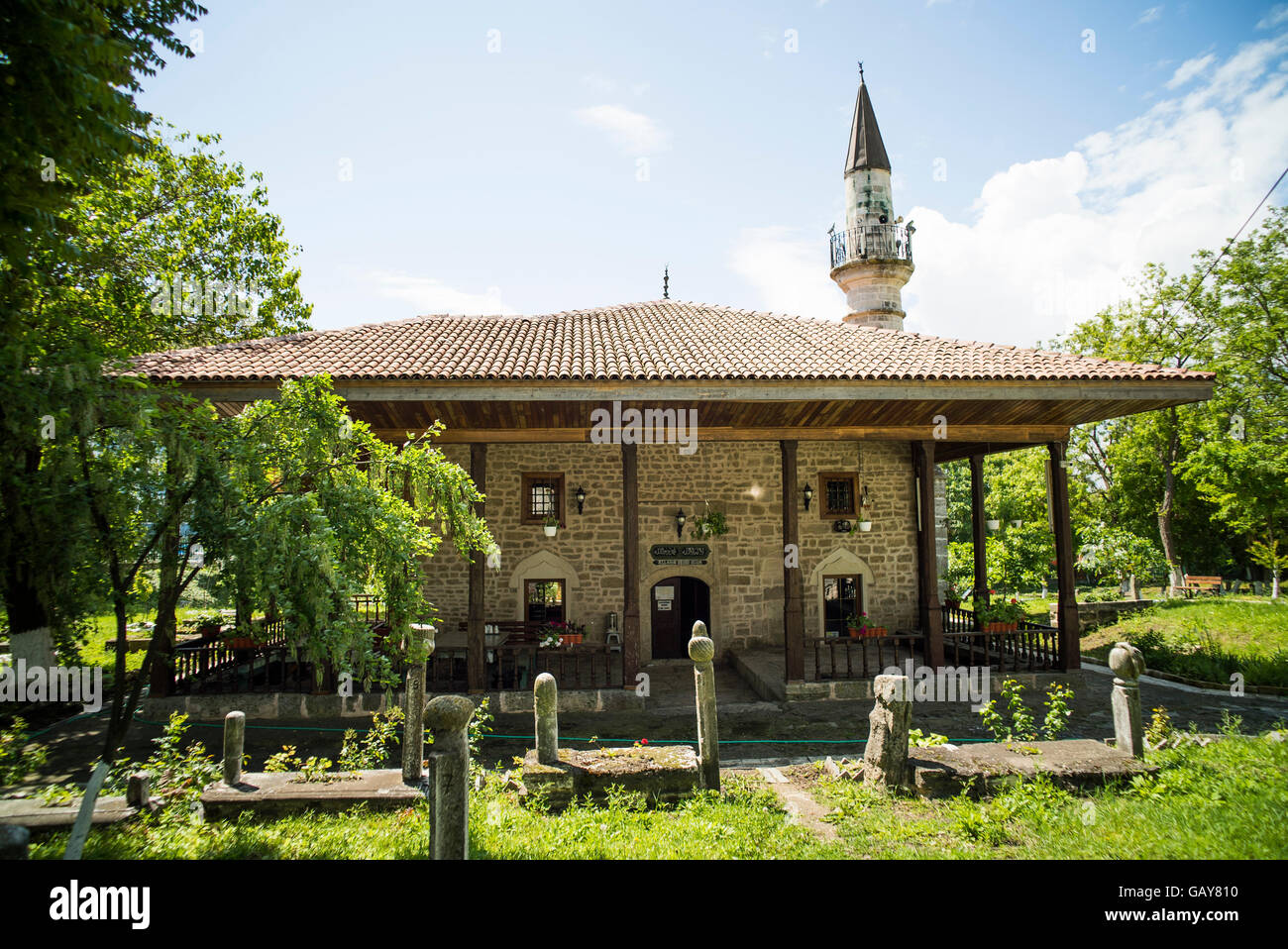 Color image of a mosque in Mangalia, Romania. Stock Photo