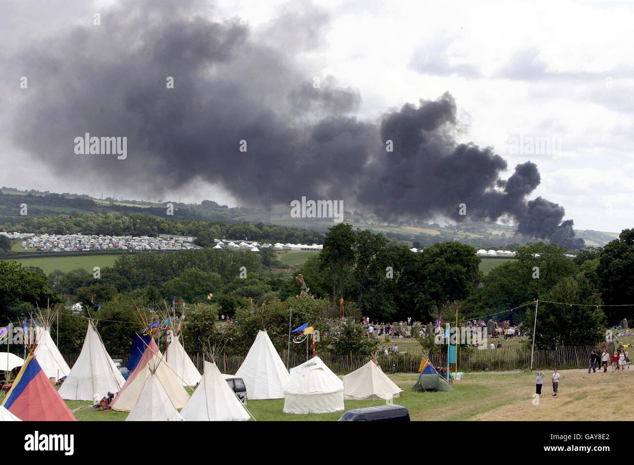 Glastonbury fire hires stock photography and images Alamy