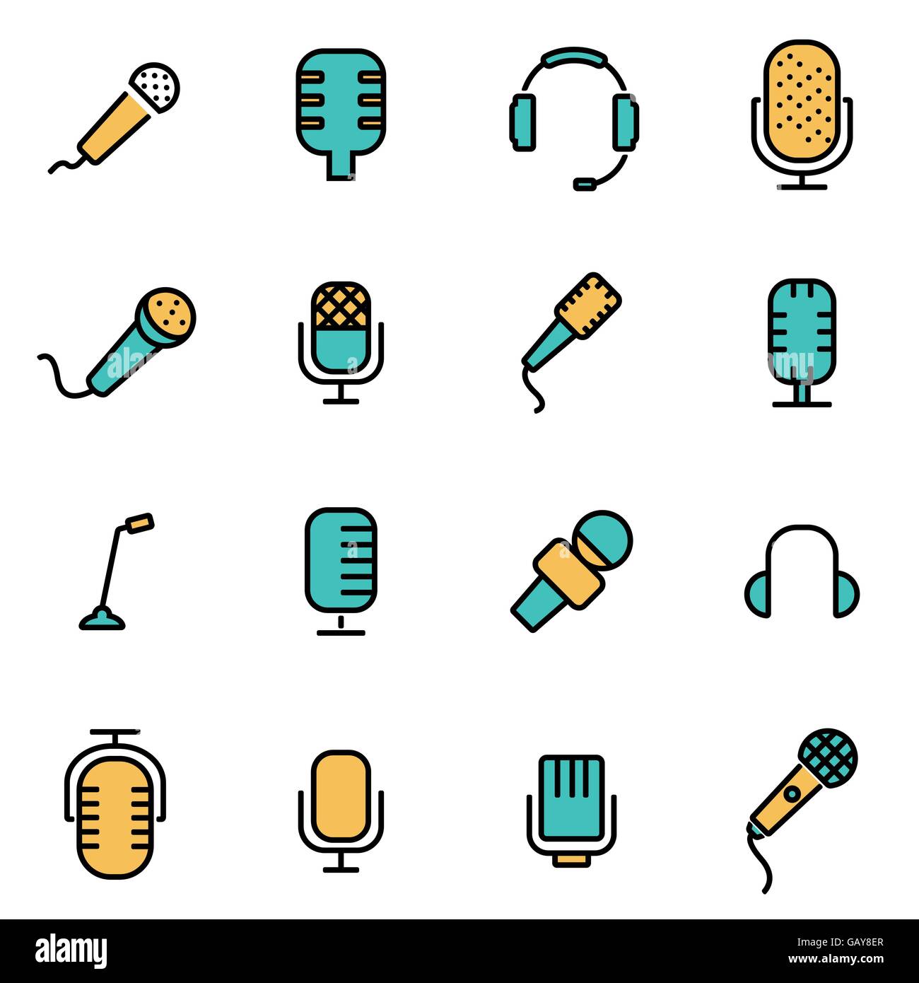 Mic pack Stock Vector Images - Alamy