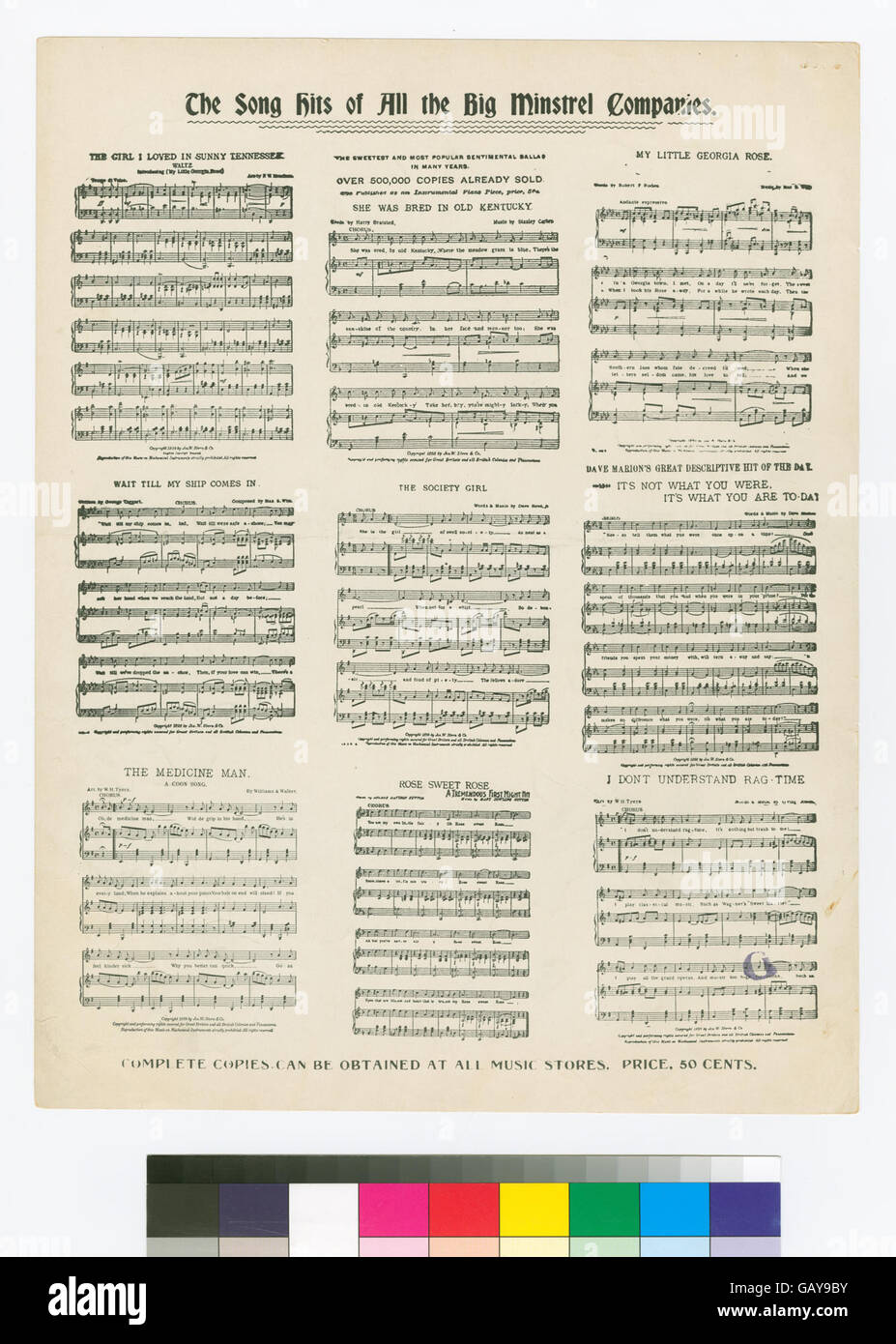 Cover illustration from the song 'Every Race Has a Flag But the Coon ...