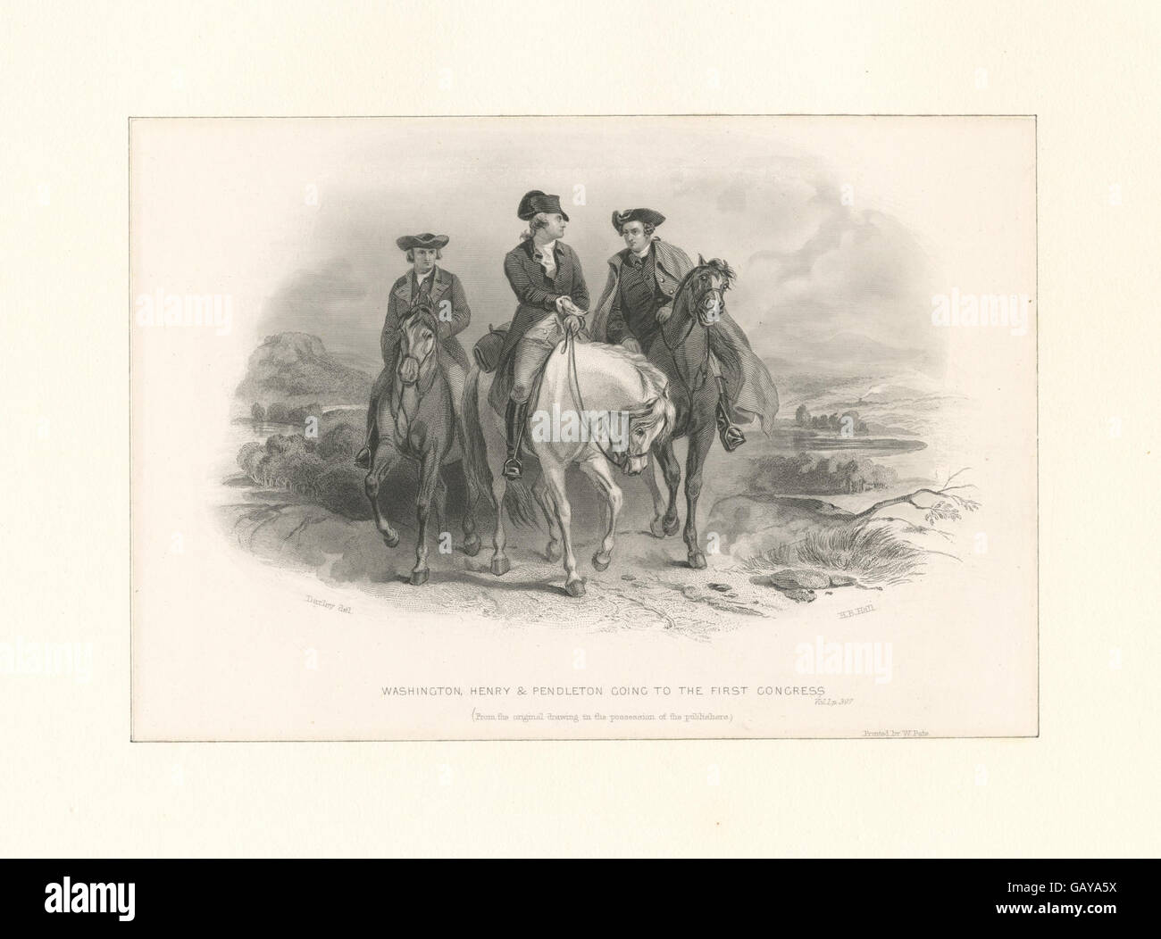 This piece highlights George Washington, Henry, and Pendleton as they ...