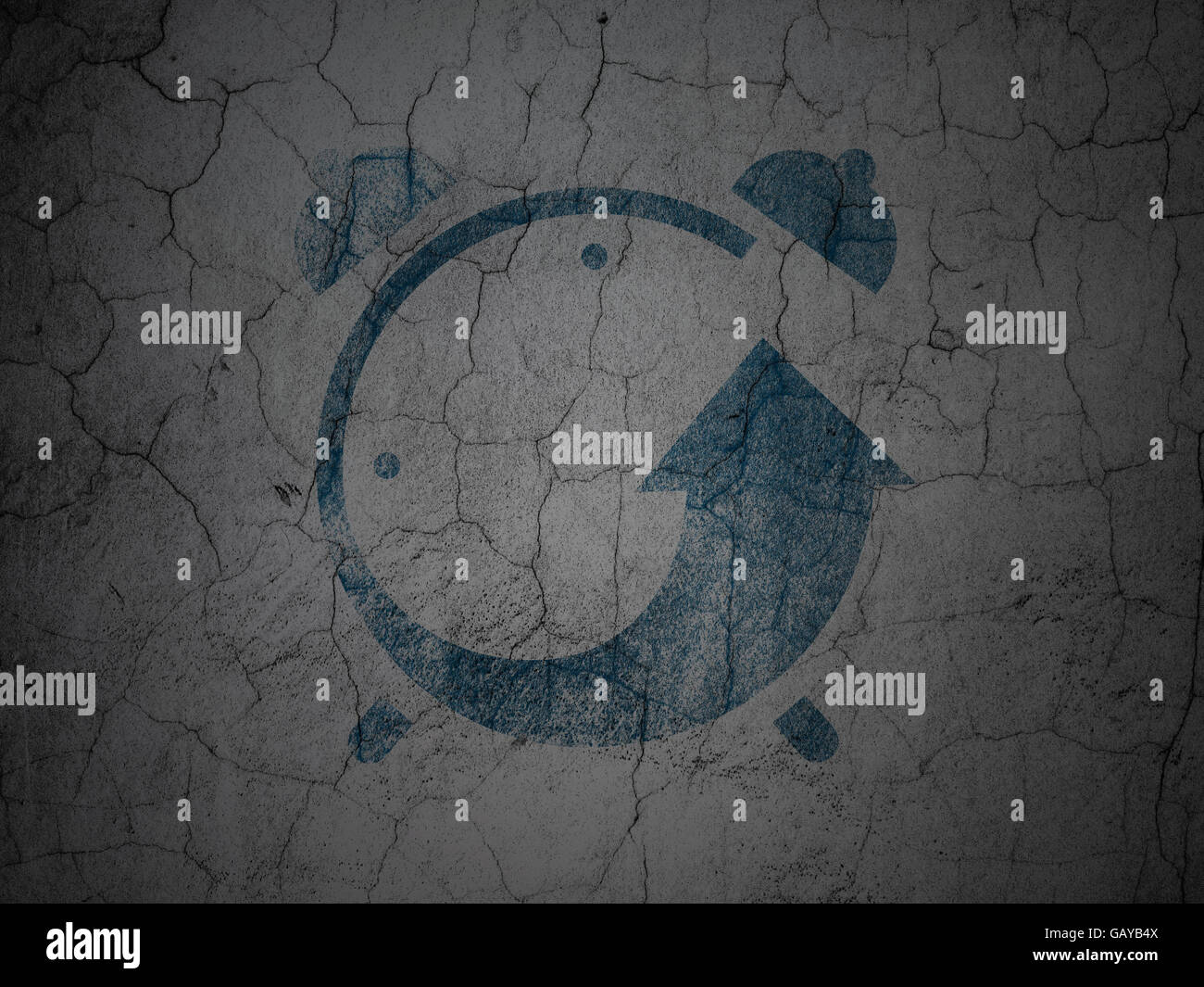 Timeline concept Alarm Clock on grunge wall background Stock Photo Alamy