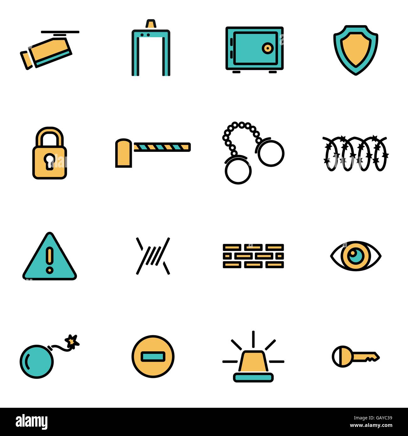 Trendy flat line icon pack for designers and developers. Vector line ...