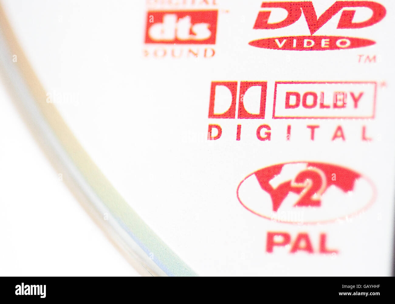 DVD video disks Stock Photo