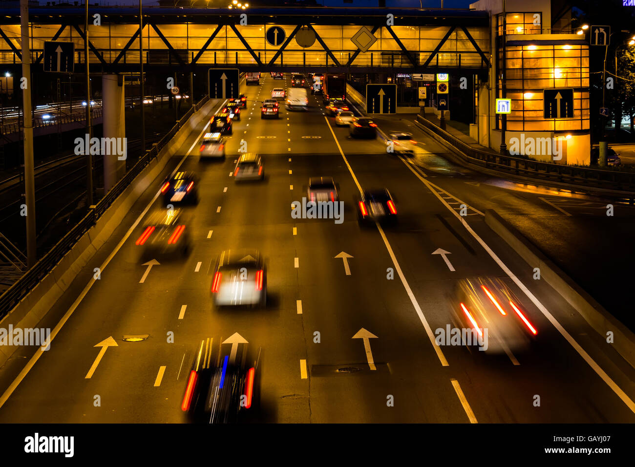 Evening road scene hi-res stock photography and images - Alamy