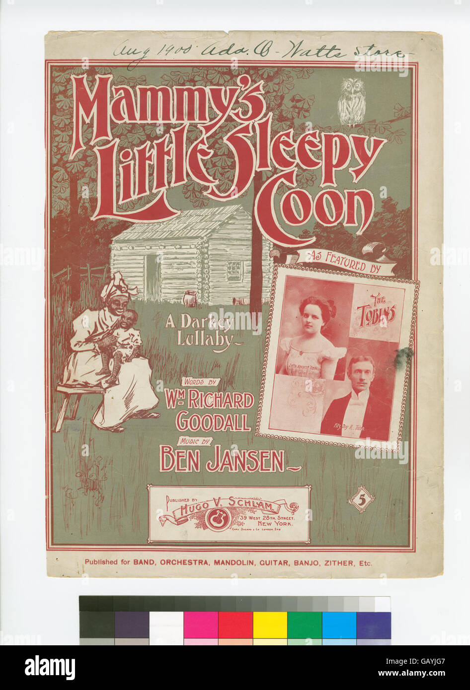 A performance of 'Mammy’s Little Sleepy Coon,' a popular song from the ...