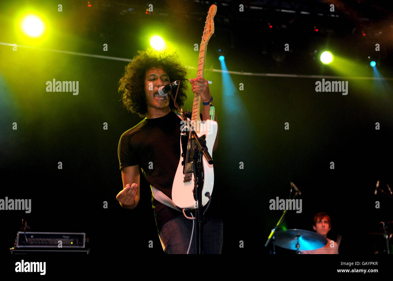 Reggie Youngblood of the Black Kids performing during day two of the O2