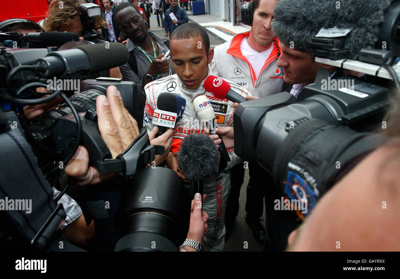 Formula One Motor Racing British Grand Prix Qualifying Day