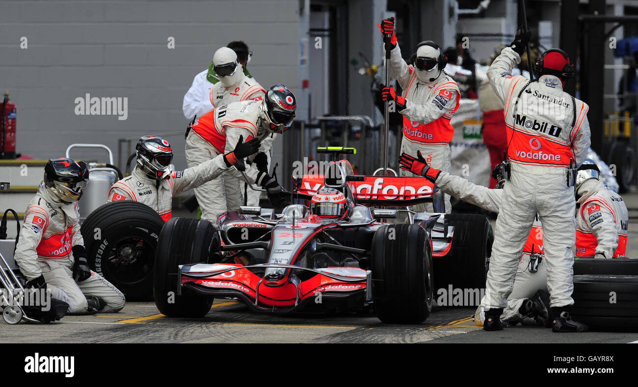 Formula One Motor Racing British Grand Prix Qualifying Day