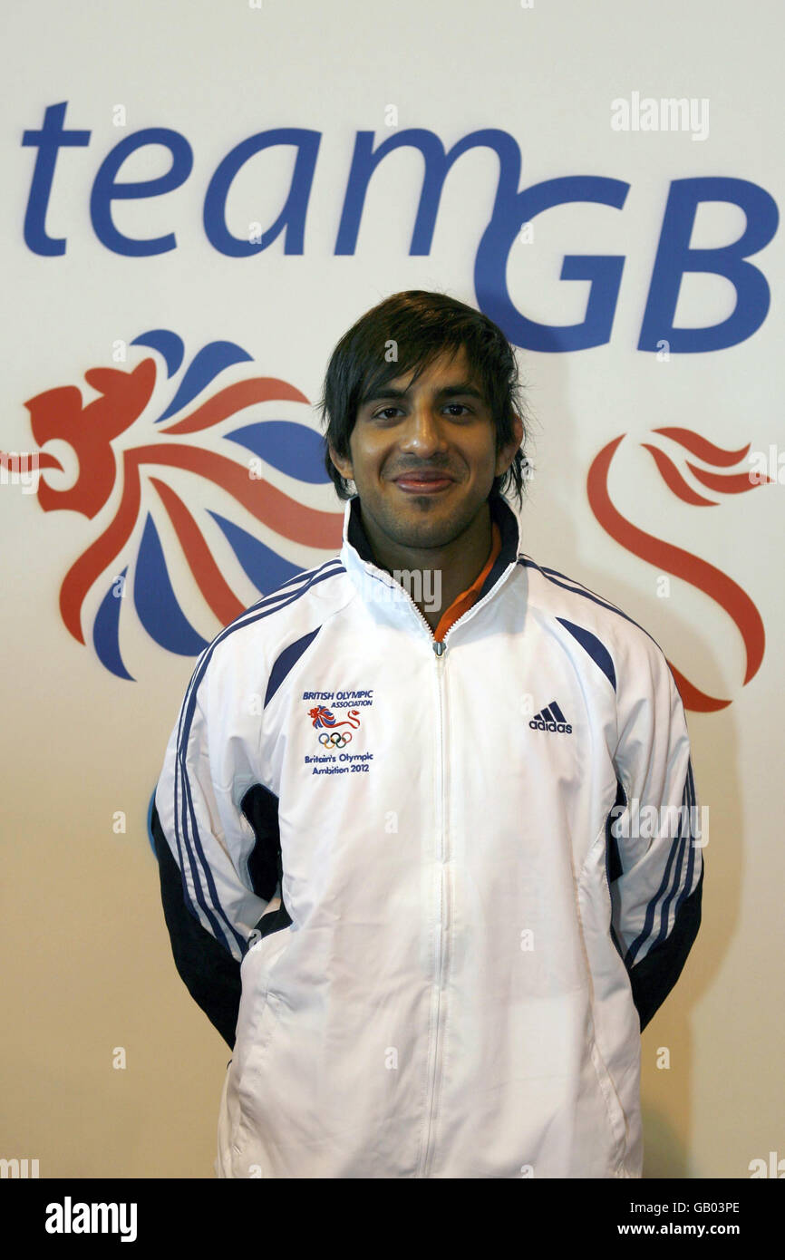 Jatinder Rakhra (Wrestling Freestyle) during Britain's Olympic Ambition 2012 Launch at The Pavilion, NEC, Birmingham. Stock Photo