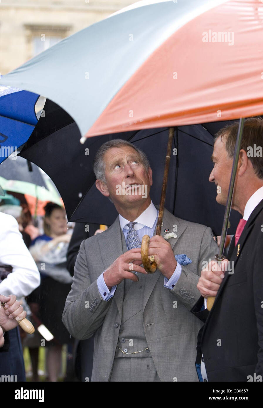 The Prince of Wales attends a garden party to celebrate the British Red Cross at Buckingham Palace. Stock Photo